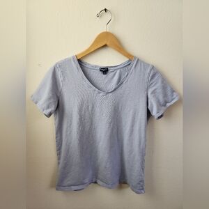 Splendid V-Neck Short Sleeve‎ T-Shirt Light Blue Small